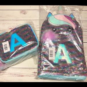 NWT JUSTICE FLIP SEQUINED BACKPACK BUNDLE